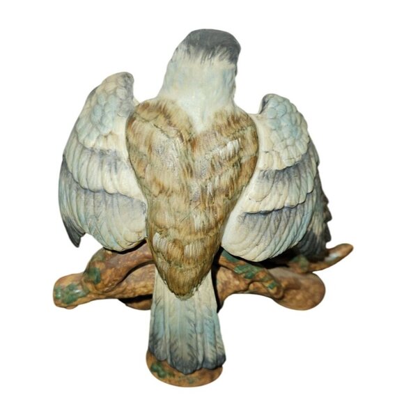 Vintage Antique Hachiro Goto Original Porcelain Chickadee Bird Figurine Japan 5" - Picture 3 of 10